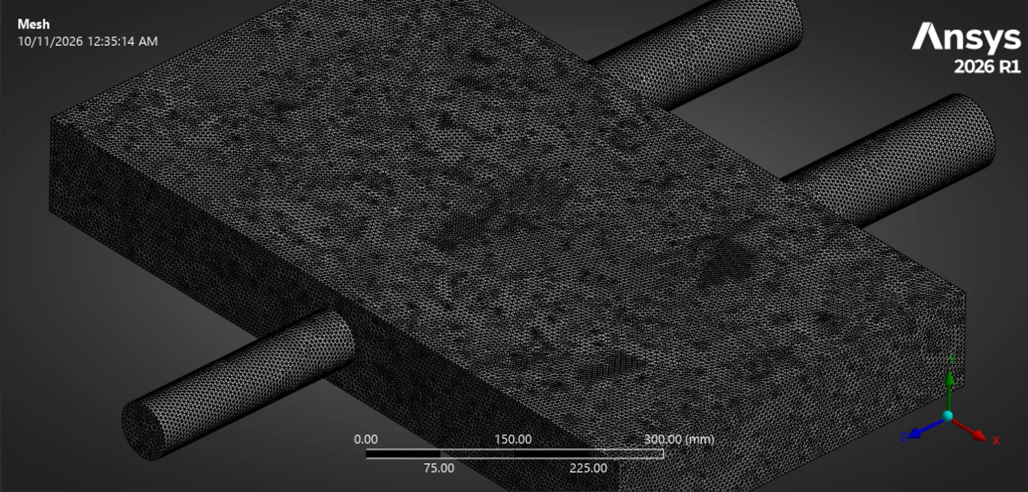 Updated battery-pack air volume mesh